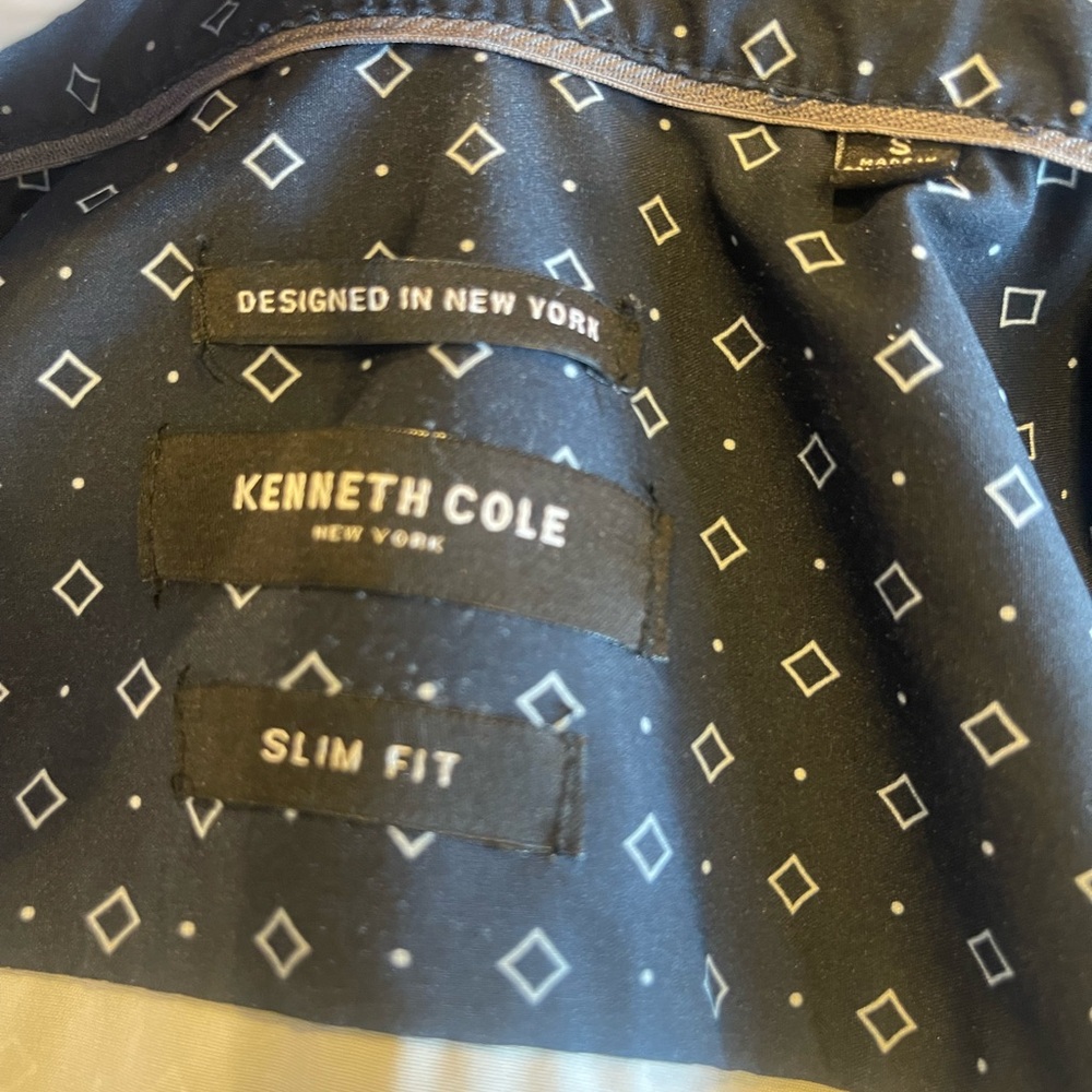 Kenneth Cole Navy Blue Dress Shirt